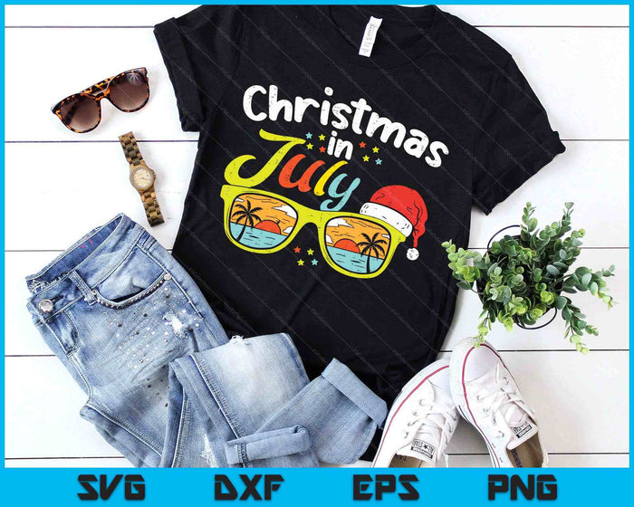 Christmas In July Shirts Women Men Kids Xmas SVG PNG Digital Printable Files