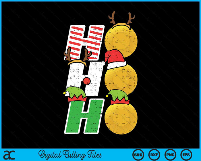 Christmas Lacrosse Ho Ho Ho Lacrosse Xmas Sport SVG PNG Digital Printable Files