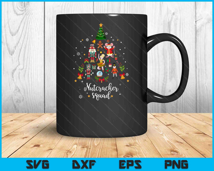 Christmas Nutcracker Squad Ballet Dance SVG PNG Digital Printable Files