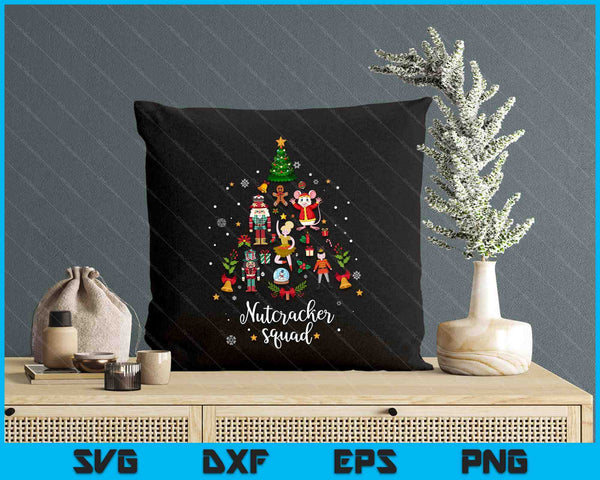 Christmas Nutcracker Squad Ballet Dance SVG PNG Digital Printable Files