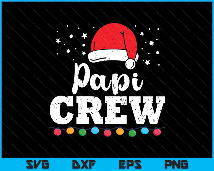 Christmas Papi Crew SVG PNG Digital Printable Files