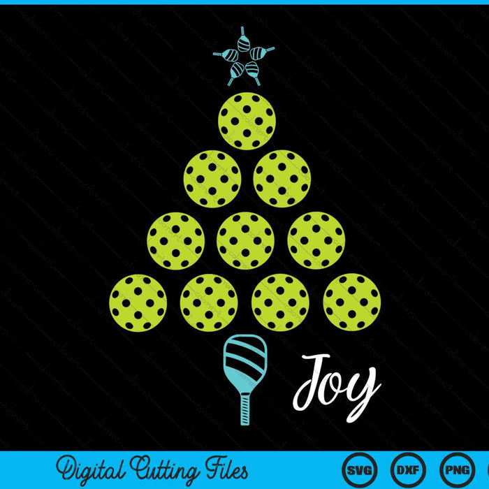 Christmas Pickleball Design Christmas Tree SVG PNG Digital Cutting Files