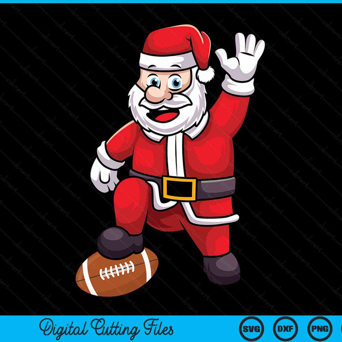 Christmas Santa claus American football SVG cut file