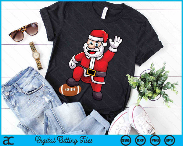 Christmas Santa Claus American Football SVG PNG Digital Cutting Files