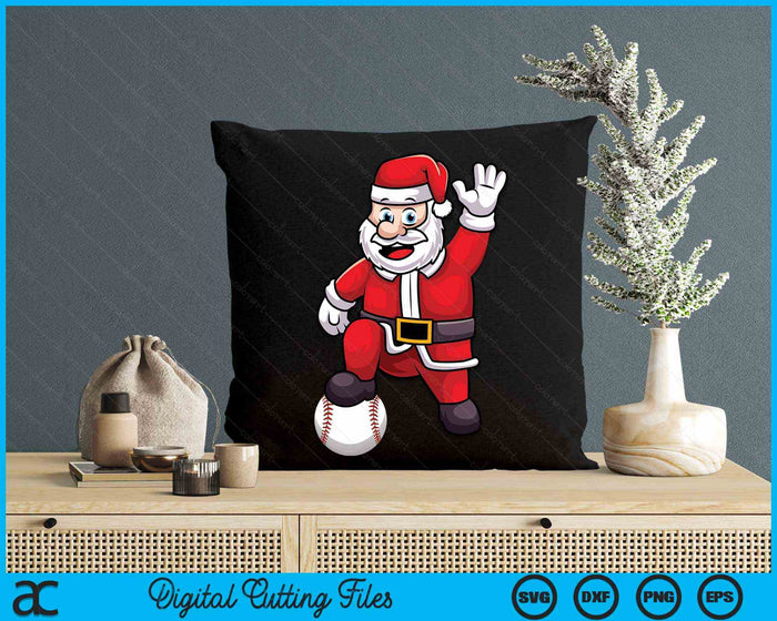 Christmas Santa Claus Baseball SVG PNG Digital Cutting Files