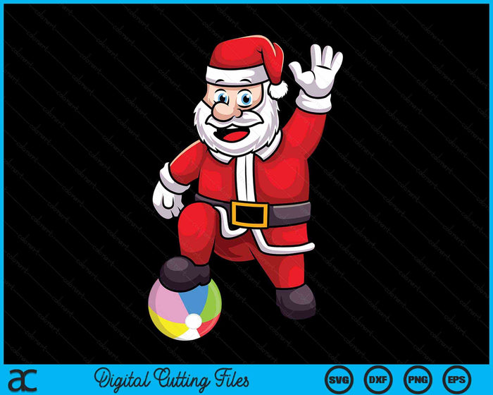 Christmas Santa Claus Beach Ball SVG PNG Digital Cutting Files