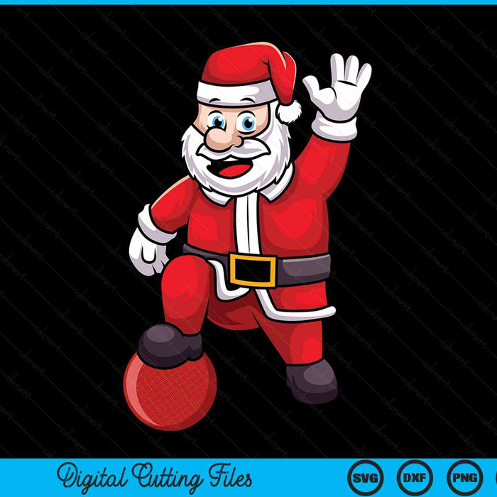 Christmas Santa Claus Dodgeball SVG PNG Digital Cutting Files