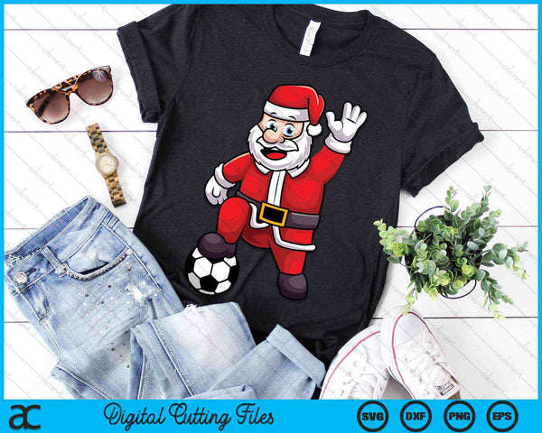 Christmas Santa Claus Football SVG PNG Digital Cutting Files