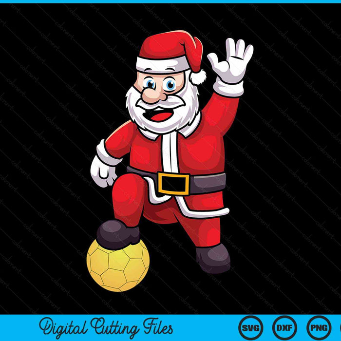 Christmas Santa Claus Handball SVG PNG Digital Cutting Files