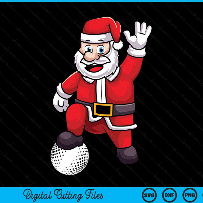 Christmas Santa claus hockey SVG cut file