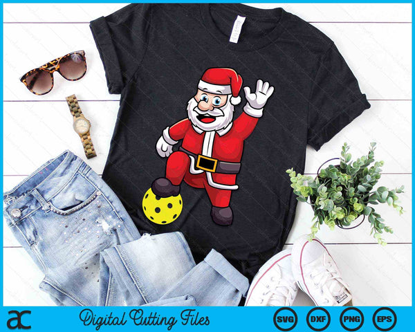 Christmas Santa Claus Pickleball SVG PNG Digital Cutting Files