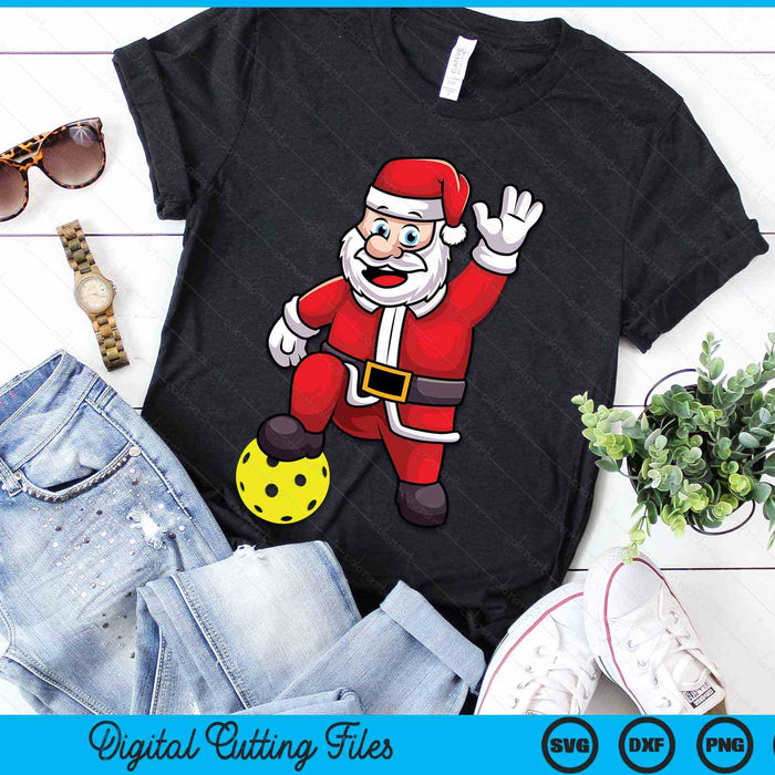 Christmas Santa Claus Pickleball SVG PNG Digital Cutting Files