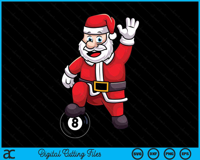 Christmas Santa Claus Poolball SVG PNG Digital Cutting Files