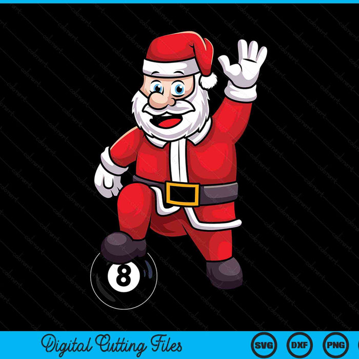Christmas Santa claus poolball SVG cut file