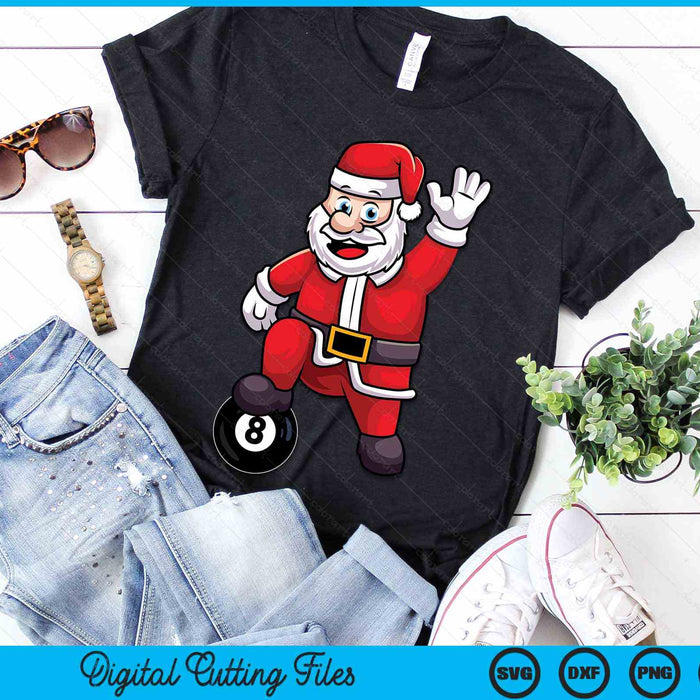 Christmas Santa Claus Poolball SVG PNG Digital Cutting Files