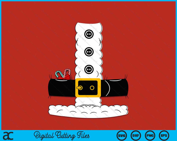 Christmas Santa Claus Suit Adult SVG PNG Digital Printable Files