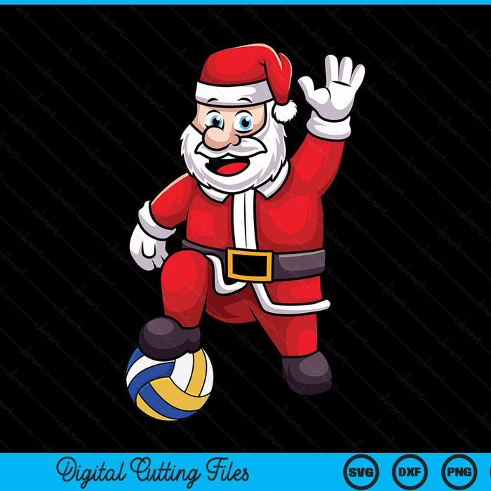 Christmas Santa claus volleyball SVG PNG cut file for Cricut