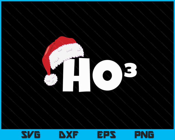 Christmas Santa HoHoHo Math & Physics Joke  Boys & Mens SVG PNG Digital Cutting Files