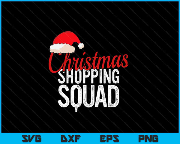 Christmas shopping squad group Christmas vacation SVG cut file
