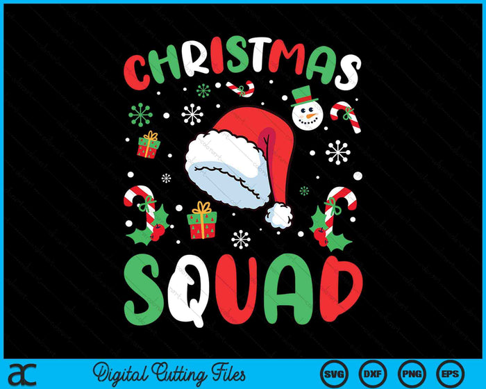 Christmas Squad Family Group Matching Christmas SVG PNG Digital Cutting Files