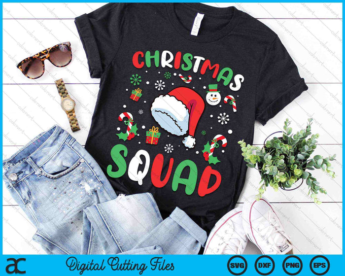 Christmas Squad Family Group Matching Christmas SVG PNG Digital Cutting Files