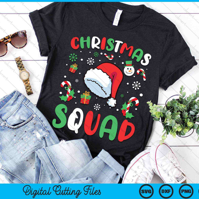 Christmas Squad Family Group Matching Christmas SVG PNG Digital Cutting Files