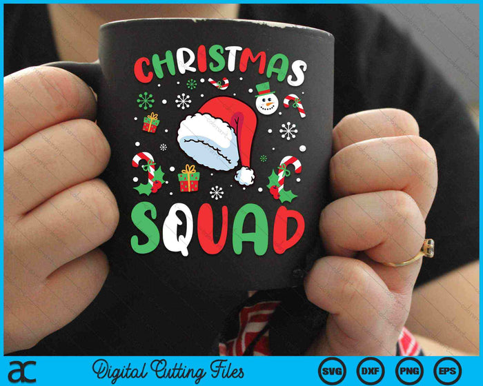 Christmas Squad Family Group Matching Christmas SVG PNG Digital Cutting Files