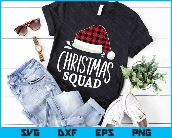 Christmas Squad Family Group Matching Christmas Pajama Party SVG PNG Digital Cutting Files