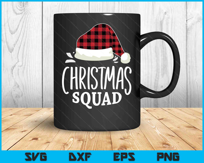 Christmas Squad Family Group Matching Christmas Pajama Party SVG PNG Digital Cutting Files