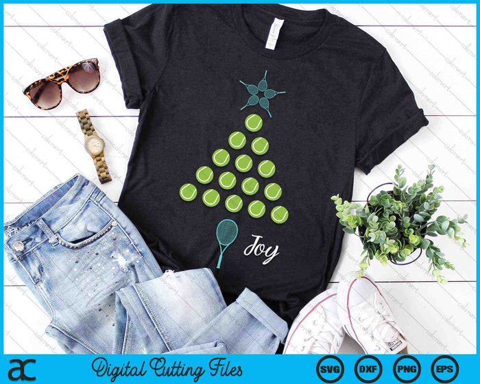 Christmas Tennis Ball Design Christmas Tree SVG PNG Digital Cutting Files