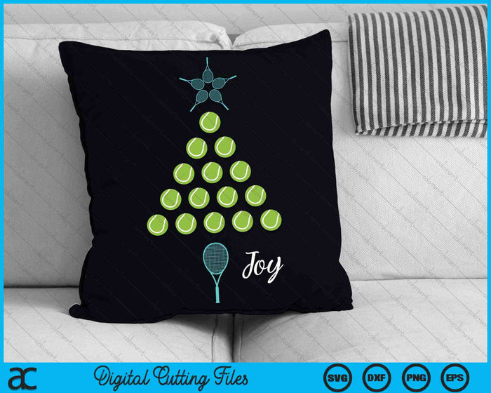 Christmas Tennis Ball Design Christmas Tree SVG PNG Digital Cutting Files