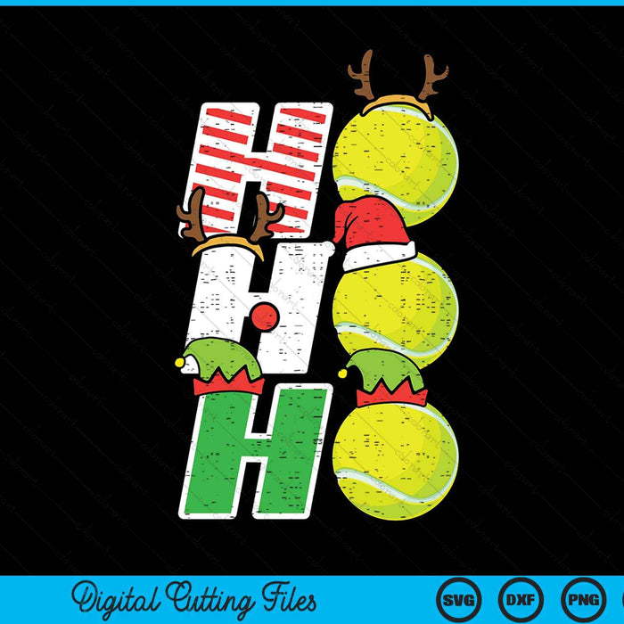 Christmas tennis ho tennis Xmas sport SVG cut file