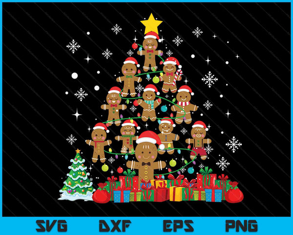Kerstboom peperkoek Christmas Santa peperkoek SVG PNG digitale snijbestanden