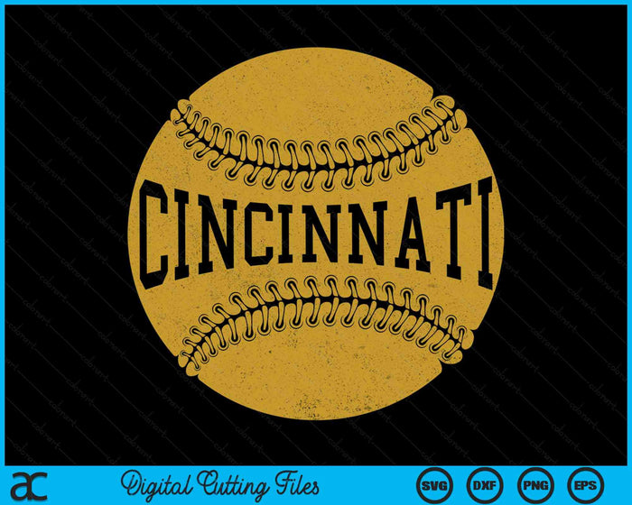 Cincinnati honkbal fan SVG PNG snijden afdrukbare bestanden 