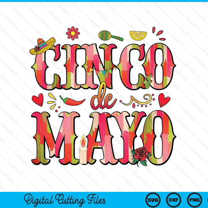 Cinco De Mayo Fiesta SVG PNG Digital Printable Files