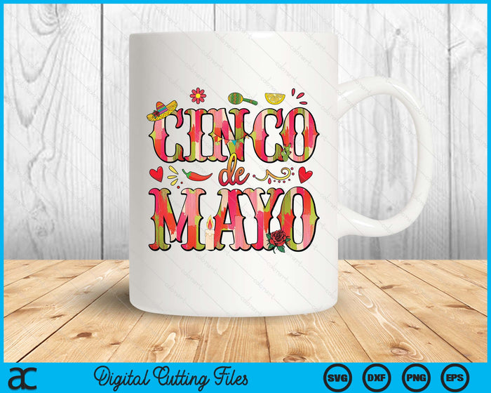 Cinco De Mayo Fiesta SVG PNG Digital Printable Files