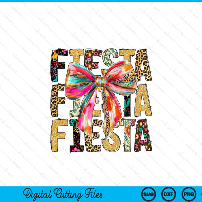 Cinco De Mayo Fiesta Coquette Bow Mexican Party SVG PNG Digital Printable Files