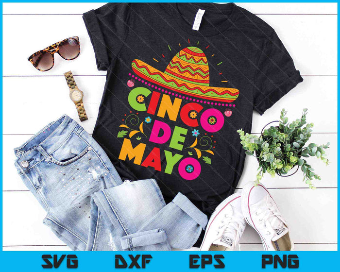 Cinco De Mayo Fiesta Surprise Camisa 5 De Mayo Mexico SVG PNG Digital Cutting File