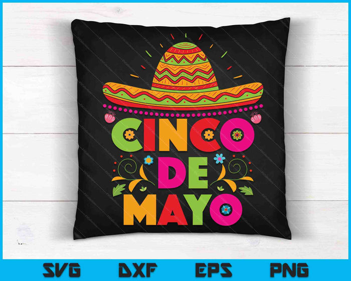 Cinco De Mayo Fiesta Surprise Camisa 5 De Mayo Mexico SVG PNG Digital Cutting File