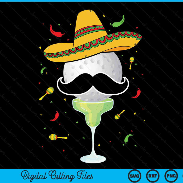 Cinco De Mayo Hockey met Sombrero en Margarita SVG PNG digitale snijbestanden