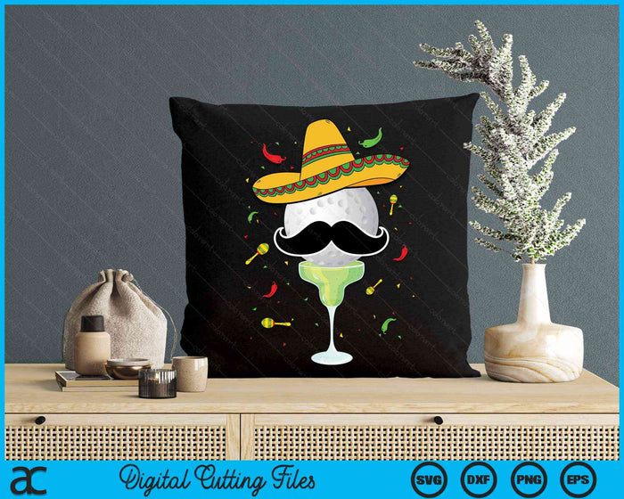 Cinco De Mayo Hockey met Sombrero en Margarita SVG PNG digitale snijbestanden