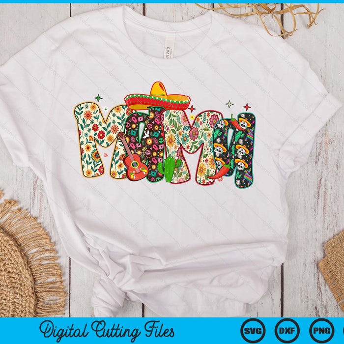 Cinco De Mayo Mama Mexico Festival SVG PNG Digital Printable Files