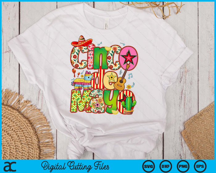 Cinco De Mayo Mexico Festival SVG PNG Digital Printable Files