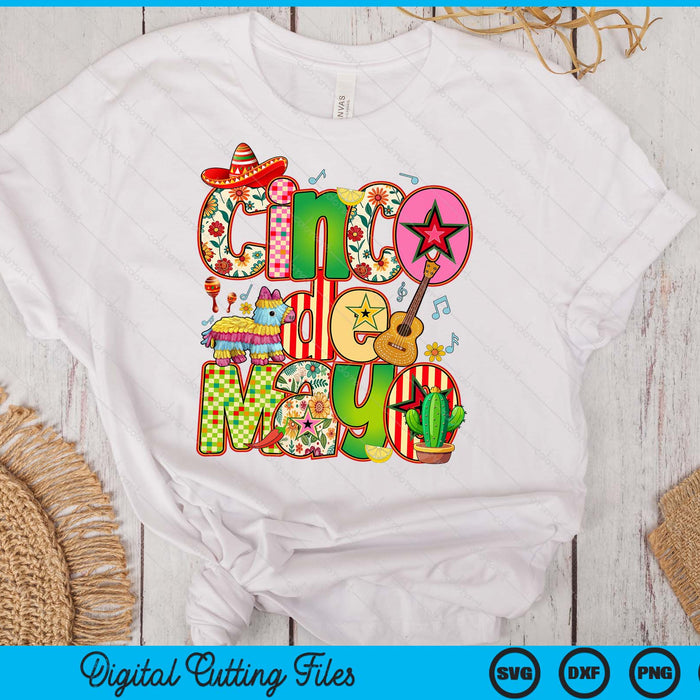 Cinco De Mayo Mexico Festival SVG PNG Digital Printable Files