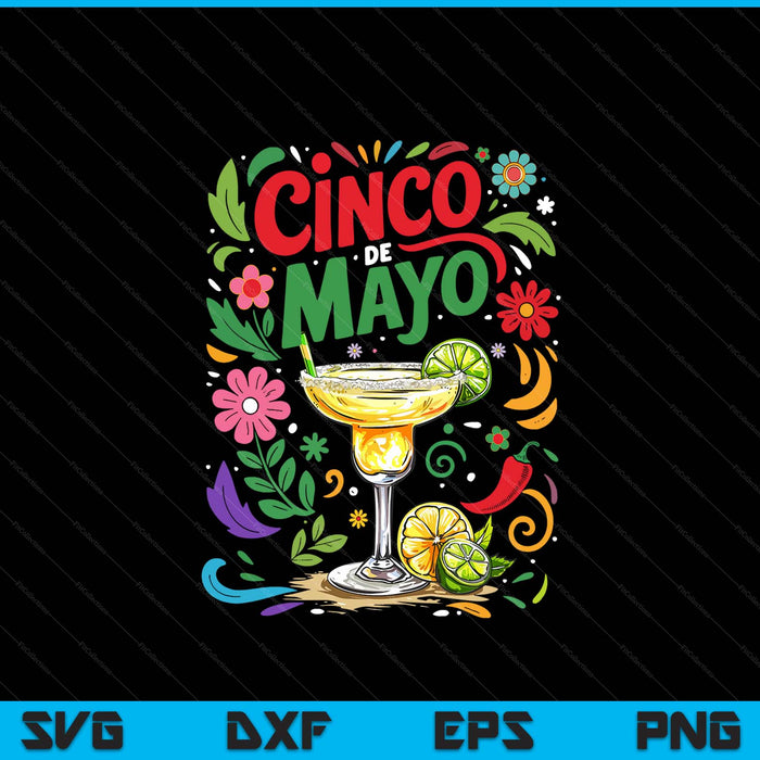 Cinco De Mayo Sublimation Mexican Fiesta SVG PNG Digital Printable Files