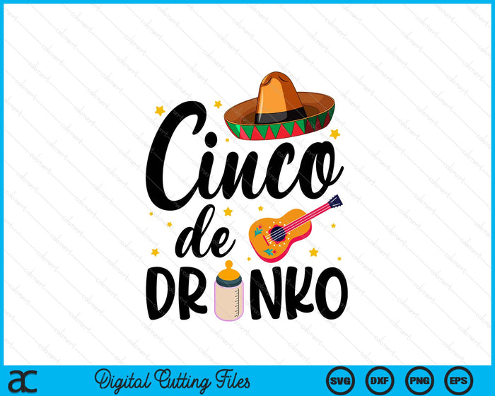 Cinco De Mayo Toddler Fiesta Mexican Holiday SVG PNG Digital Printable Files