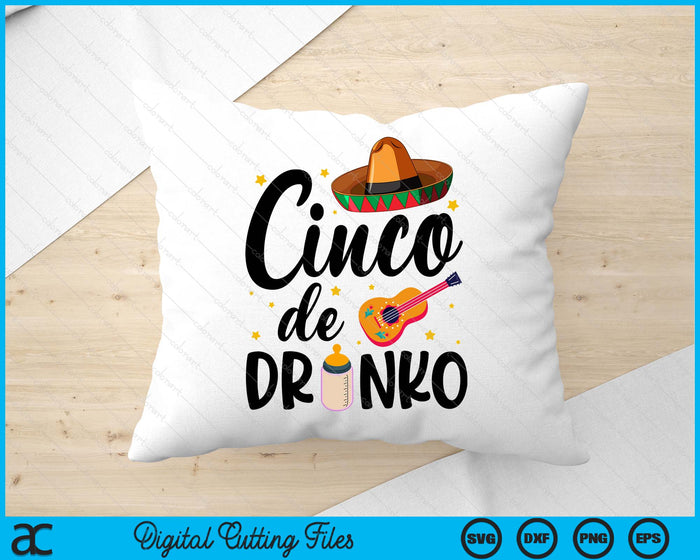 Cinco De Mayo Toddler Fiesta Mexican Holiday SVG PNG Digital Printable Files