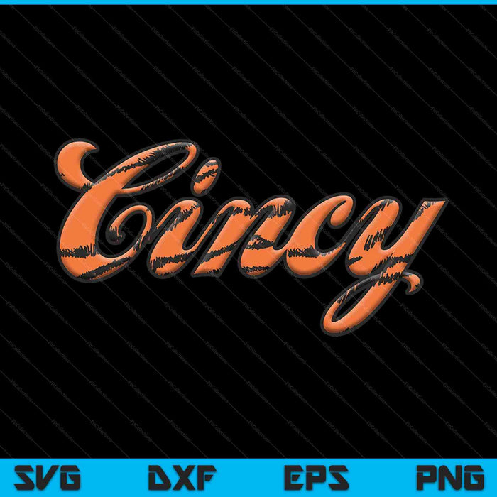 Cincy Bengal stripes SVG cut file
