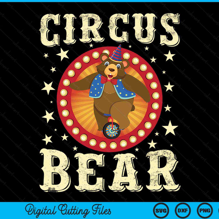 Circus Bear Costume Circus Bear SVG PNG Digital Printable Files