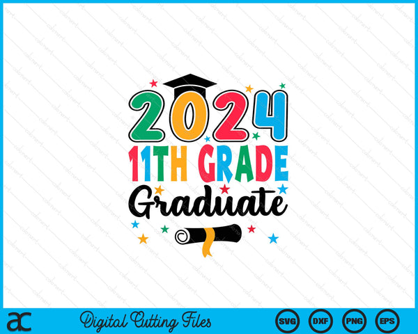 Class 2024 11th Grade Graduate Preschool Graduation SVG PNG Digital Cutting Files